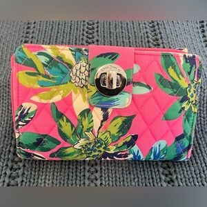 Vera Bradley Tropical Paradise Turnlock Wallet & Eyeglass Case
